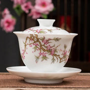 Famille Rose Gaiwan – Peach Blossom