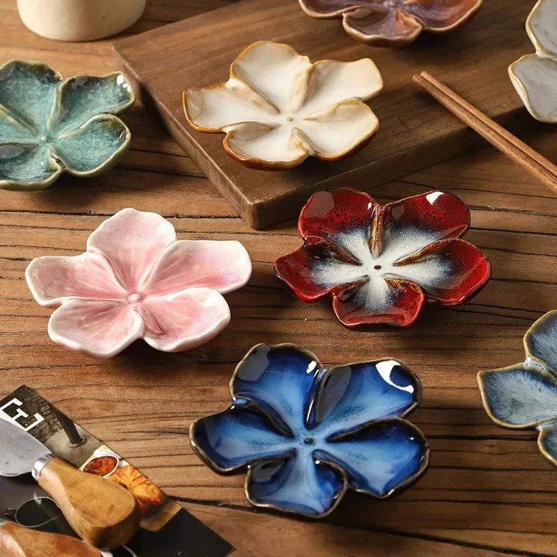Floral Ceramic Small Plate Ceramic Small Plate side view