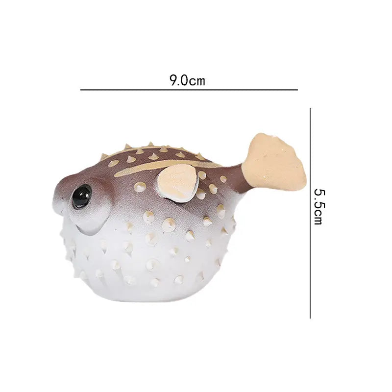Fortune Puffer puffer tea pet toy with dimensions, perfect addition to tea pets guide
