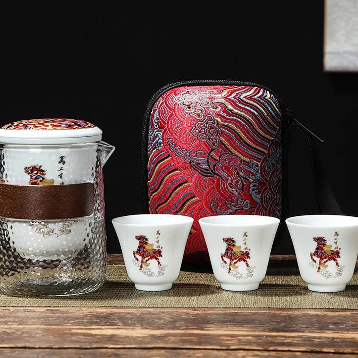 Glass Infuser Travel Tea Set – Prosperity Horse