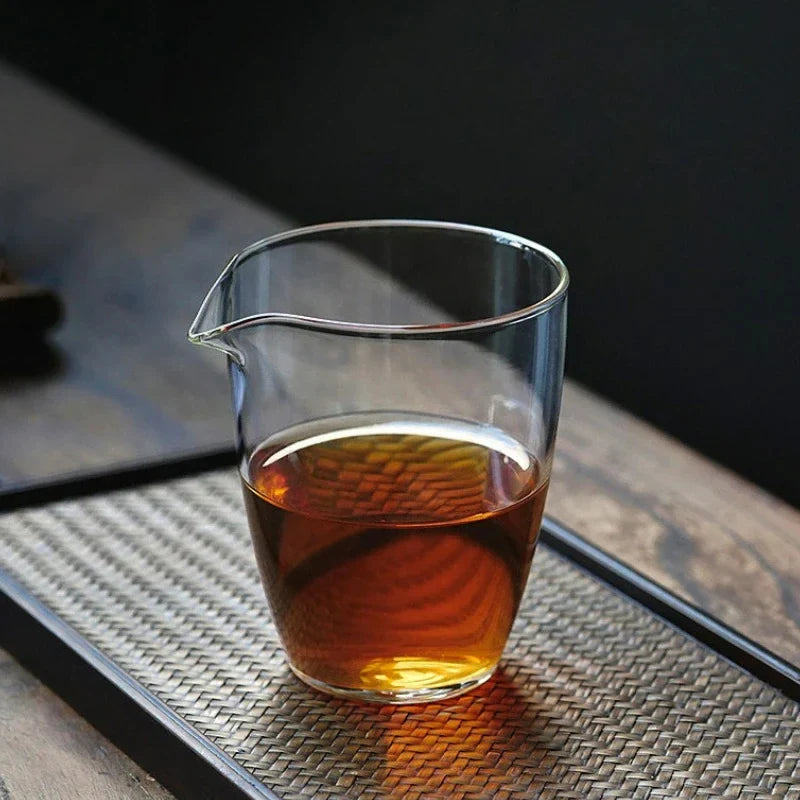 Glass Tea Pitcher white background product photo