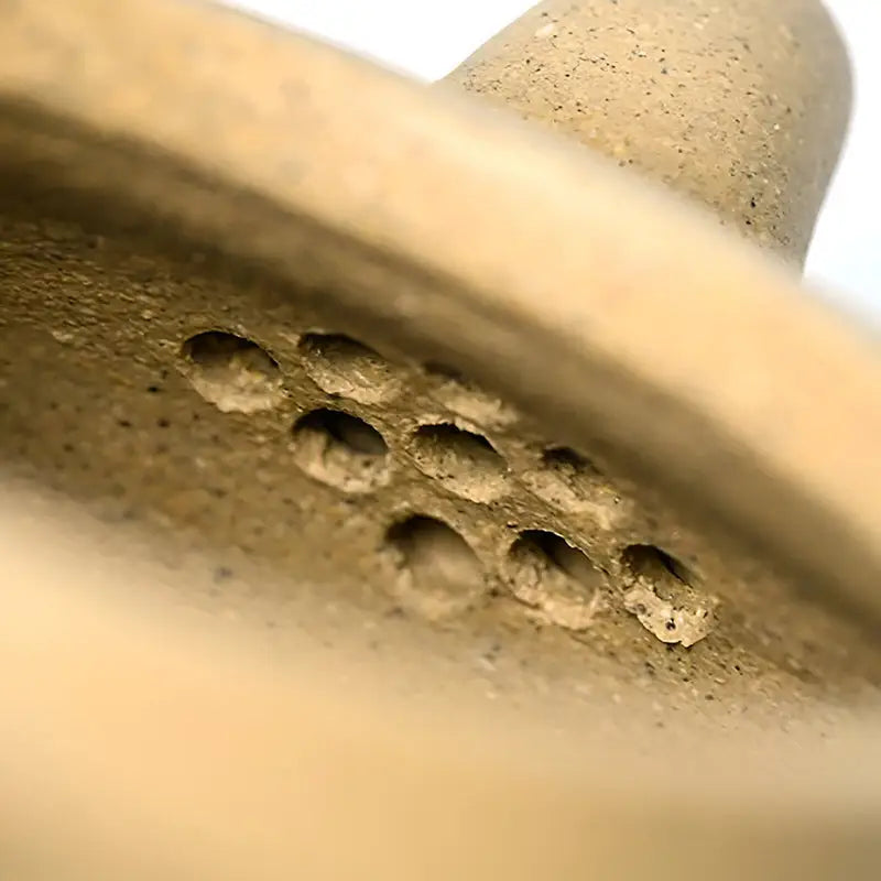 Golden Dew Yixing Light porous tan-colored ceramic for traditional Zisha tea brewing
