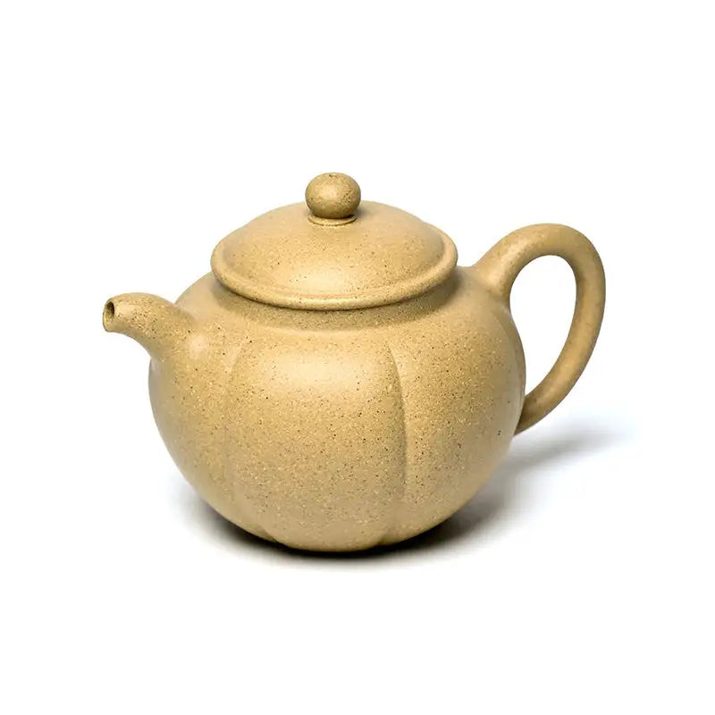Golden Dew Yixing Zisha tan ceramic teapot for tea brewing and collection