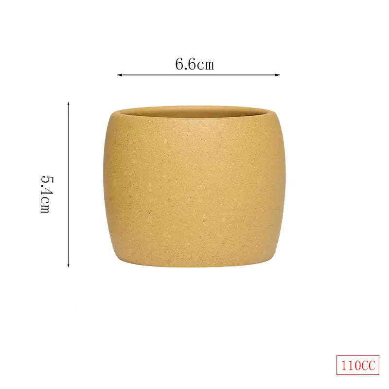 Yellow Duanni clay ceramic pot from Golden Harmony collection