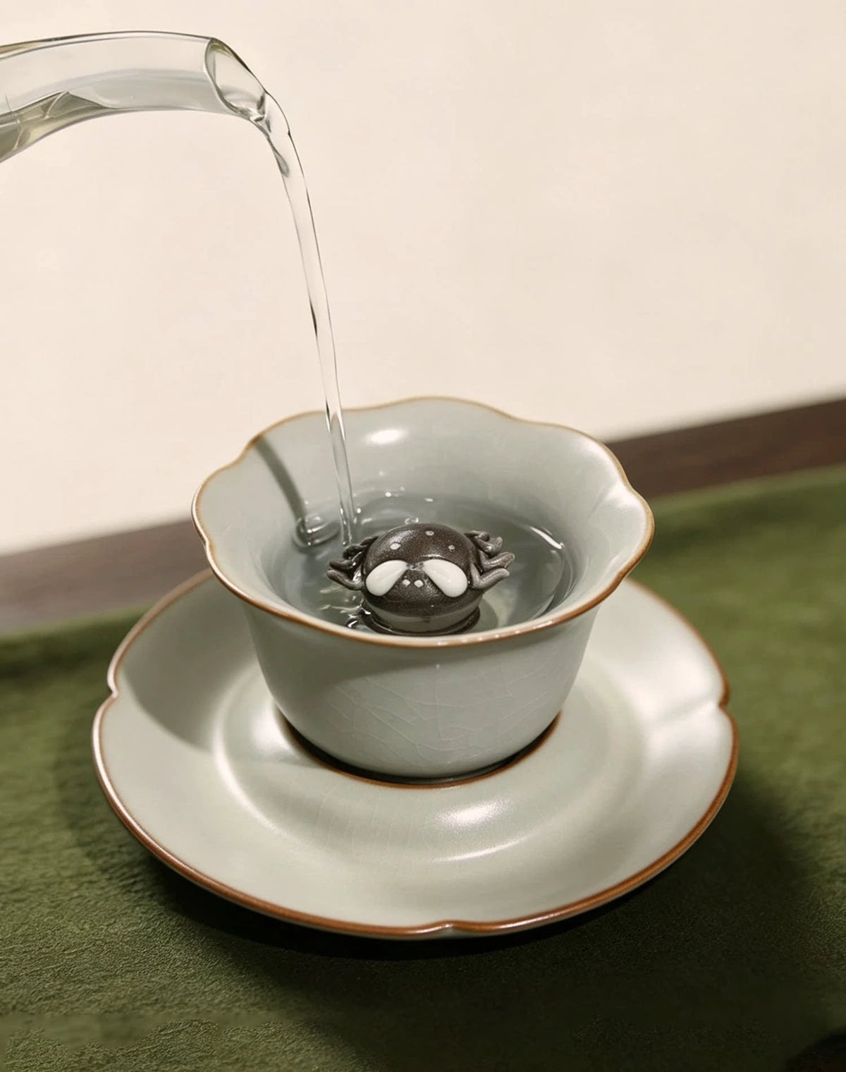 Guan Harmony Crab Cup — detail view