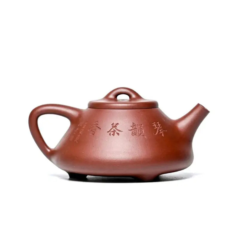 Brown ceramic Yixing Zisha teapot from Guqin Reverie, a beautiful Zisha teapot collectible