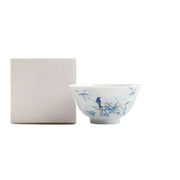 Hand-painted Bamboo Tea Cup white background product photo