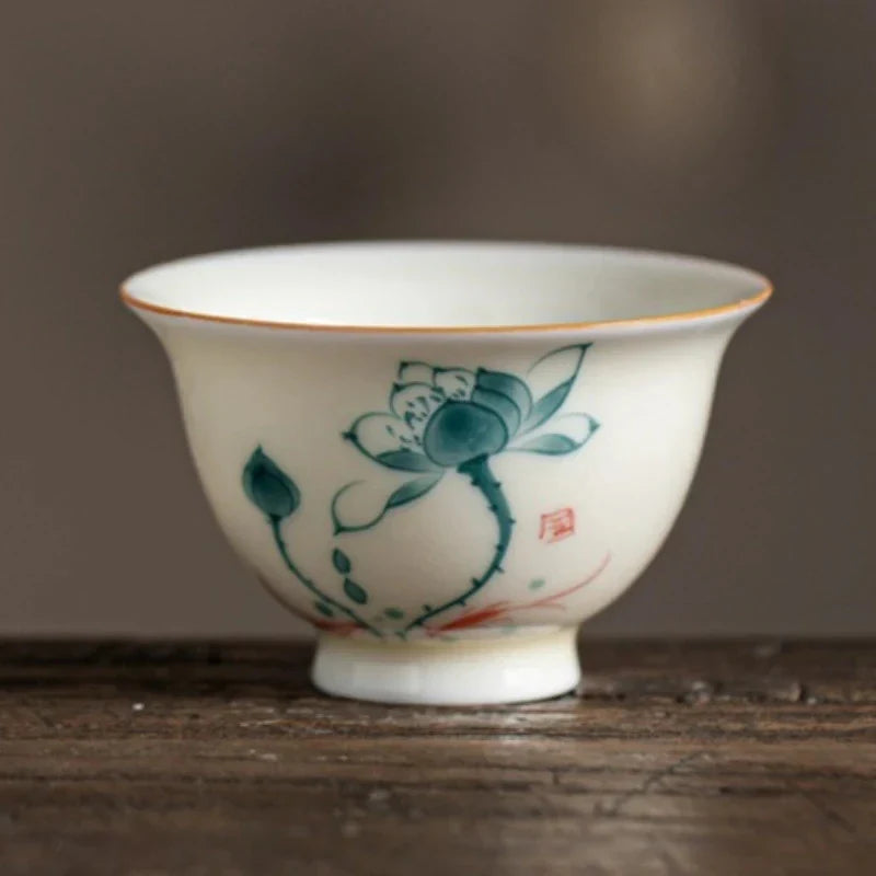 Hand-painted Lotus Tea Cup Tea Cup product photo 7