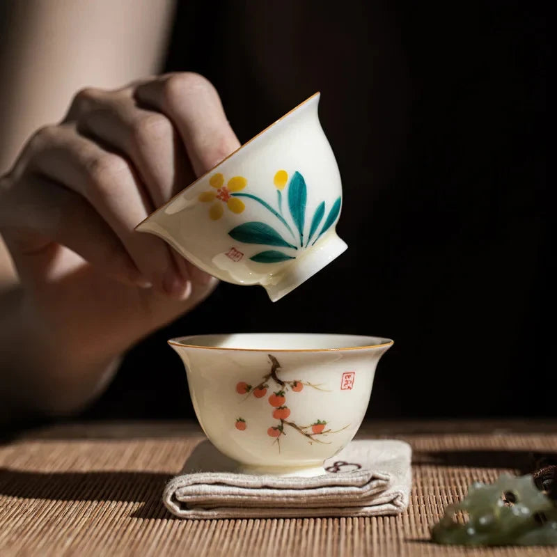 Hand-painted Lotus Tea Cup Tea Cup product photo 12