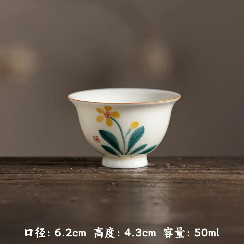 Hand-painted Lotus Tea Cup Tea Cup product photo 21