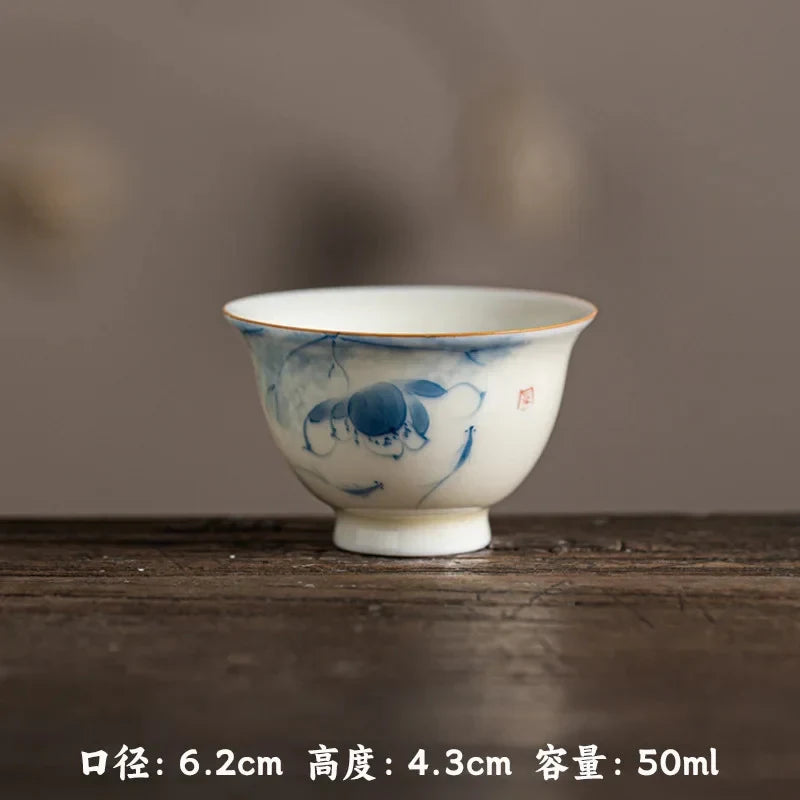 Hand-painted Lotus Tea Cup Tea Cup product photo 23
