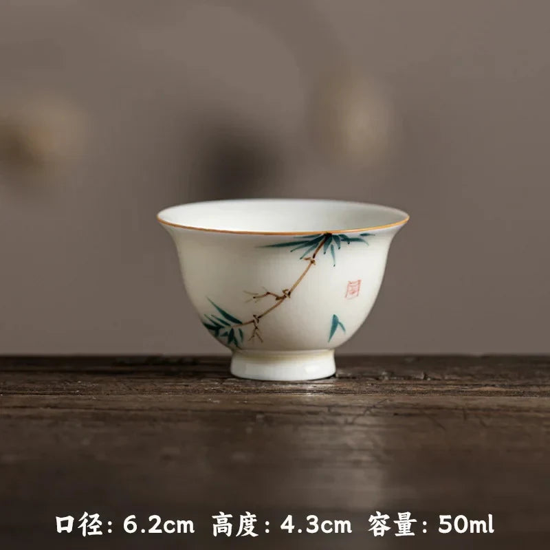 Hand-painted Lotus Tea Cup Tea Cup product photo 24