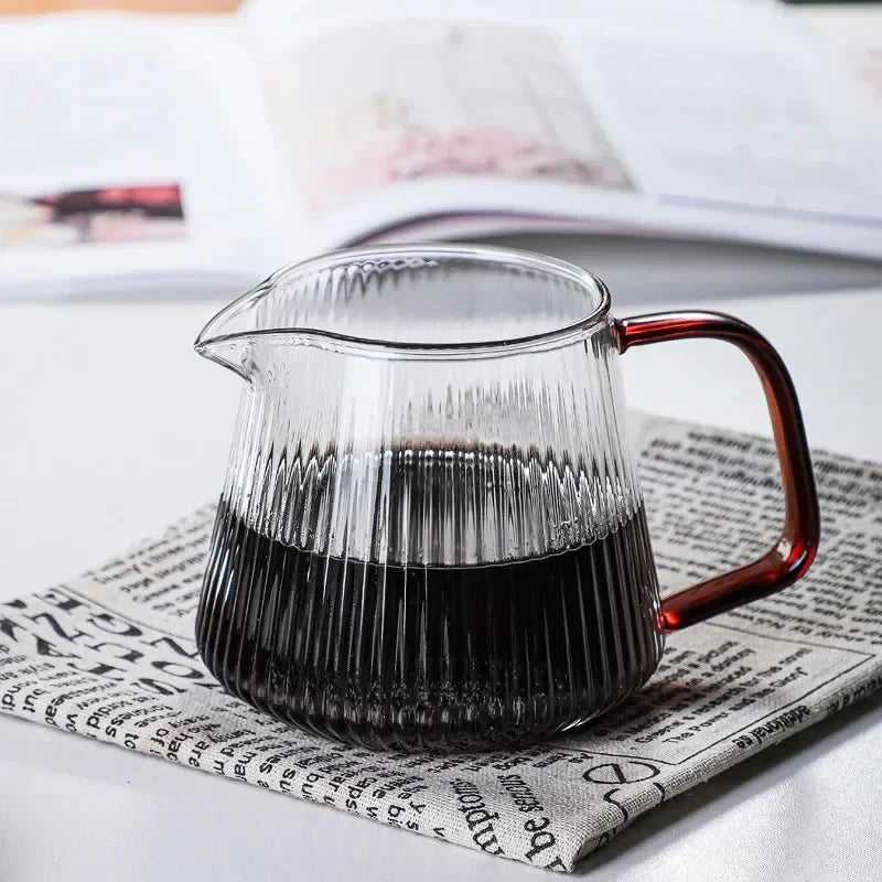 Heat-resistant Glass Coffee Pot Glass Coffee Pot side view