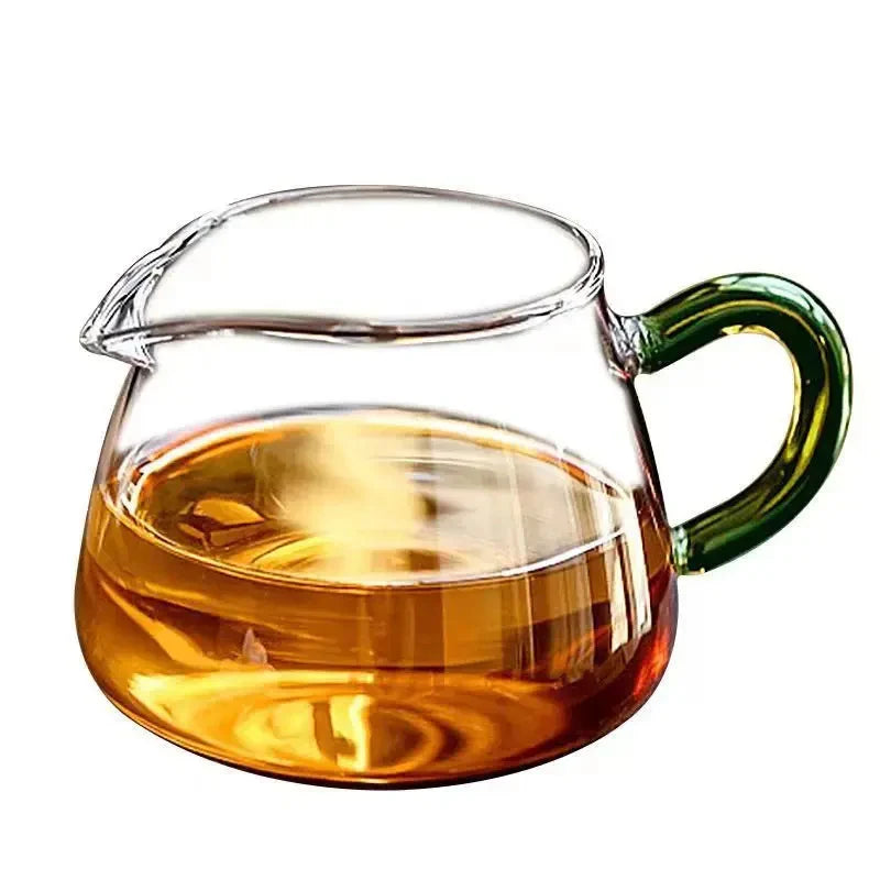 Heat-resistant Glass Tea Pitcher white background product photo