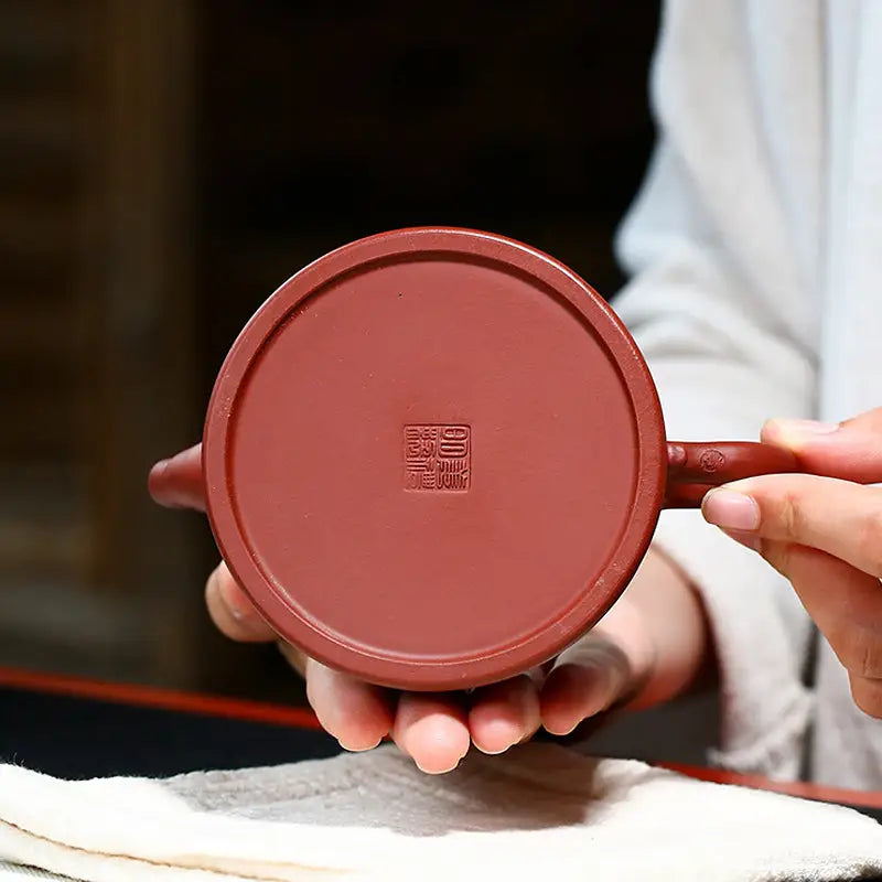 Reddish-brown Yixing Zisha clay teapot base from Heaven’s Mandate collection