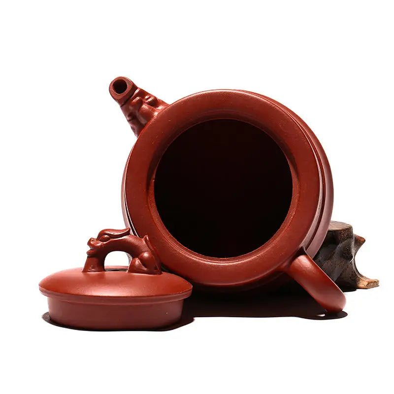 Reddish-brown Yixing Zisha Clay Teapot with Dragon Handle from Heaven’s Mandate