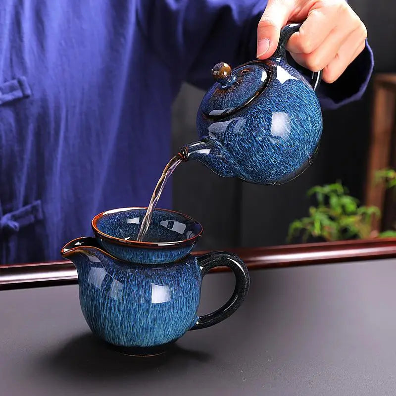 Iceberg Jian Zhan Tenmoku Tea Set - Tealibere