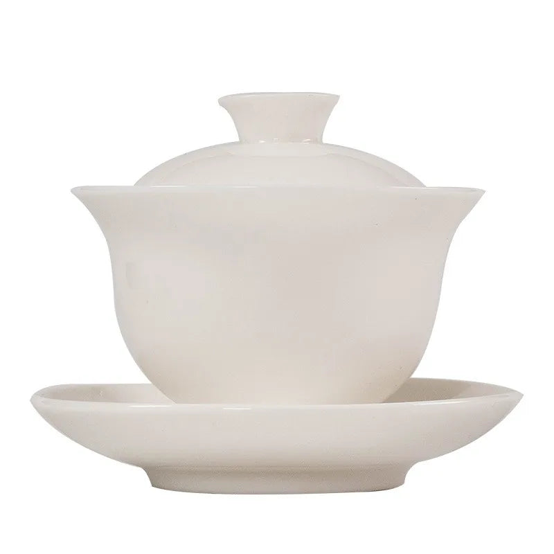 Plain jade-white Dehua porcelain gaiwan – photo 5