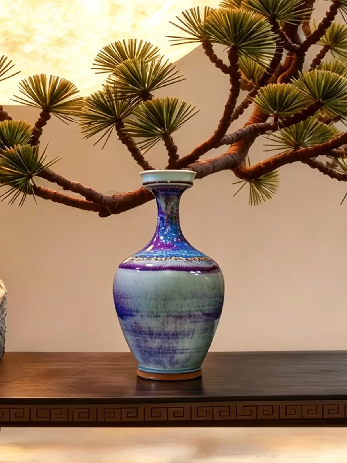 Jili Tall Jun Vase — alternate angle