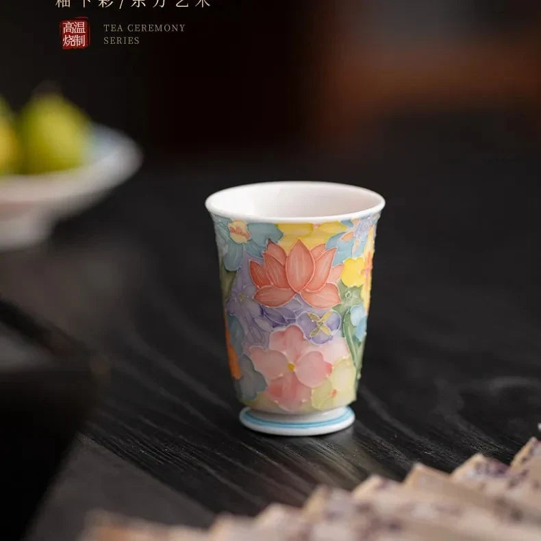 Jingdezhen Hand-painted Floral Tea Cup Tea Cup product photo 6