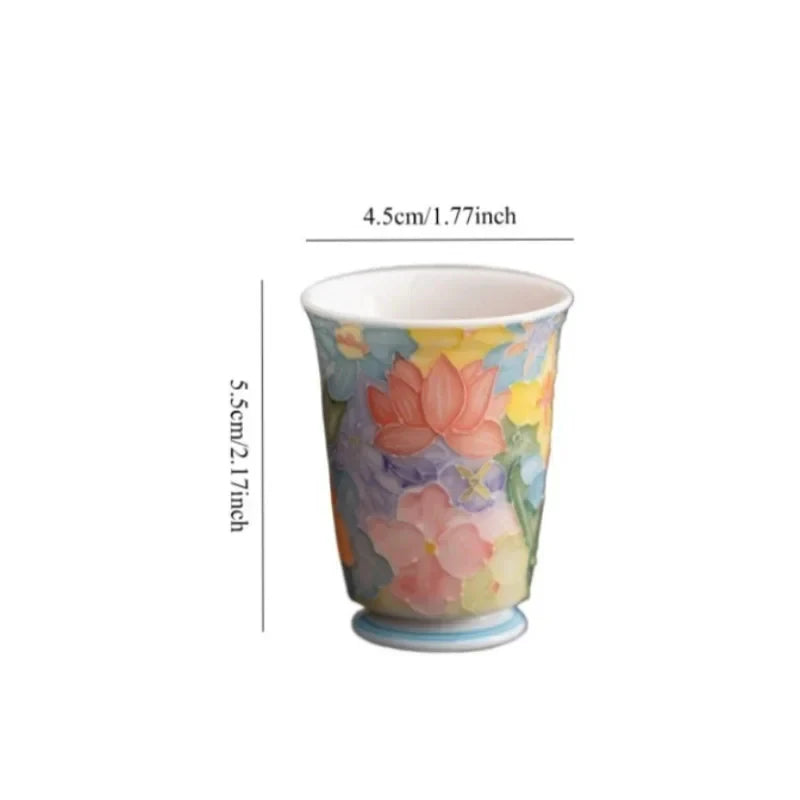 Jingdezhen Hand-painted Floral Tea Cup Tea Cup product photo 9