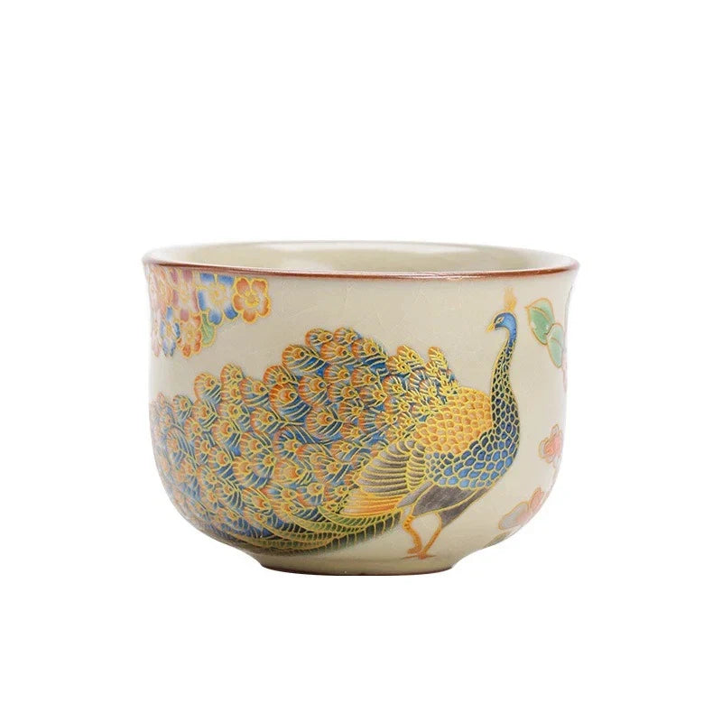 Jingdezhen Ru Kiln Tea Cup white background product photo