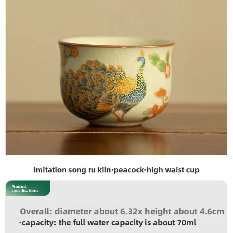 Jingdezhen Ru Kiln Tea Cup Tea Cup product photo 7