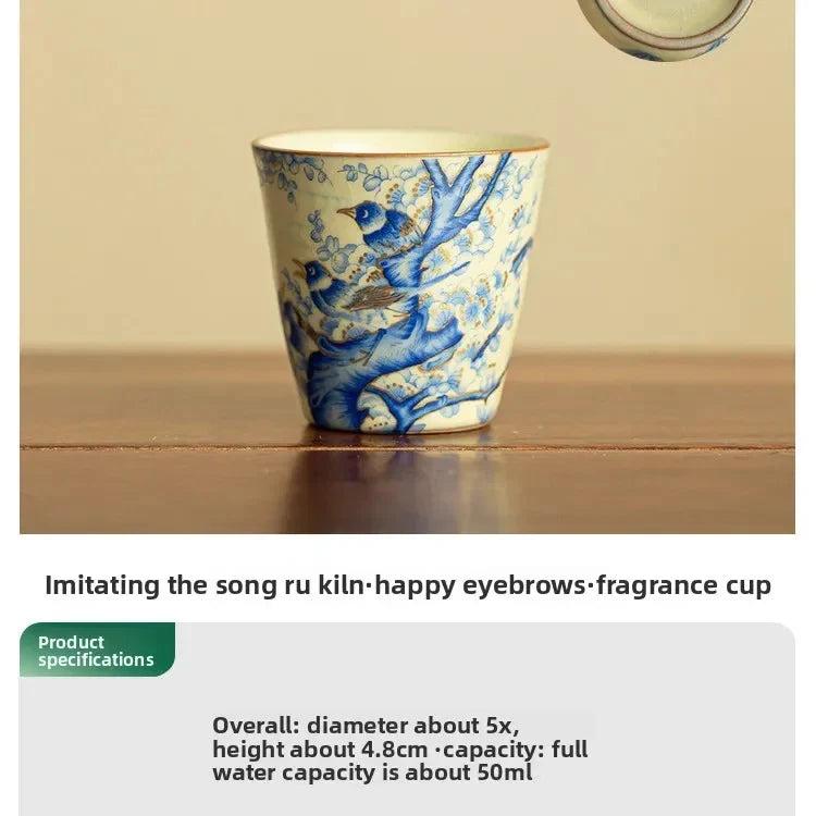 Jingdezhen Ru Kiln Tea Cup Tea Cup product photo 8