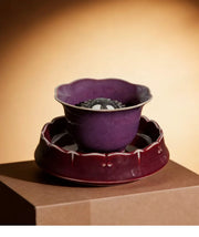 Jun Harmony Crab Cup — Jun-glazed ceramic teacup