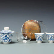 Lotus Scroll Gaiwan Travel Tea Set – Yishan Gaiwan