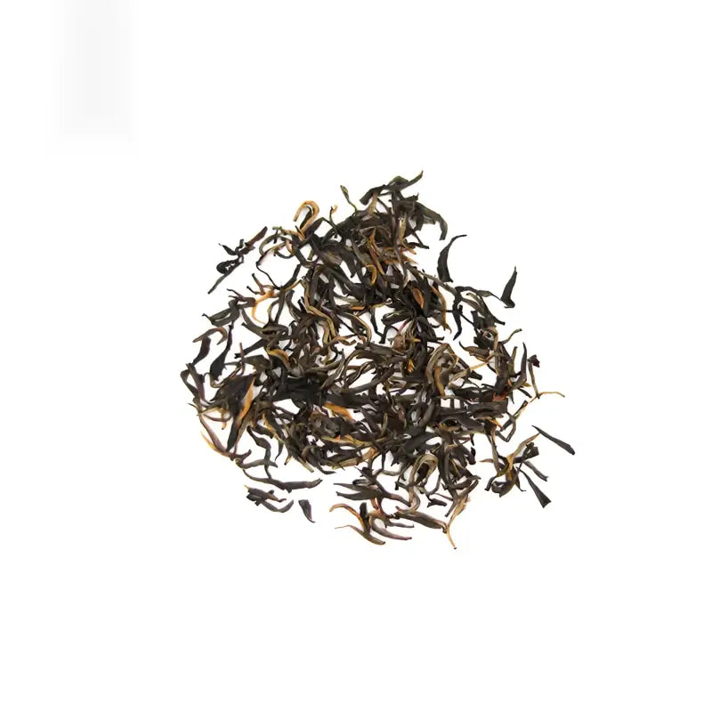 Loose leaf black tea from Meizhan Jin Jun cultivar with gold tips, Xingcun Village Black Tea