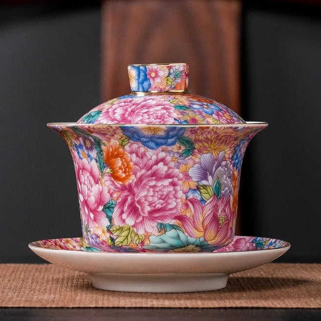 Millefiori Gaiwan – Horseshoe Bowl