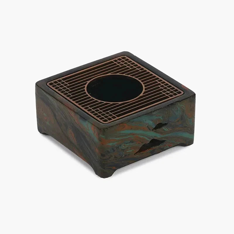 Mixed Material Tea Warmer white background product photo