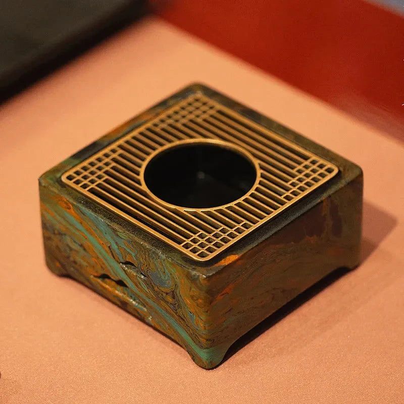 Mixed Material Tea Warmer Tea Warmer detail view