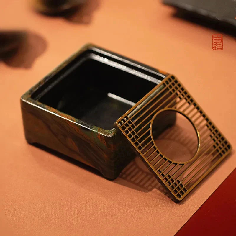 Mixed Material Tea Warmer Tea Warmer side view