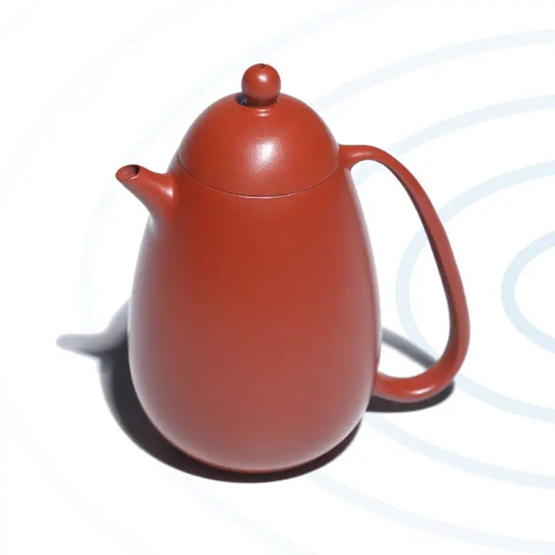 Red-brown ceramic Yixing teapot from Modern Simplicity collection made of red clay