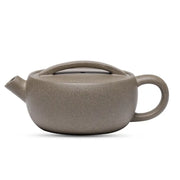 Gray ceramic Moonbridge Harmony Teapot with raised handle Yixing Zisha Harmony Yixing