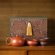 Moonseed Tea Set with decorative box featuring Yixing Zisha Zisha Clay gift set