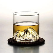 Mountain Glass Drinkware white background product photo