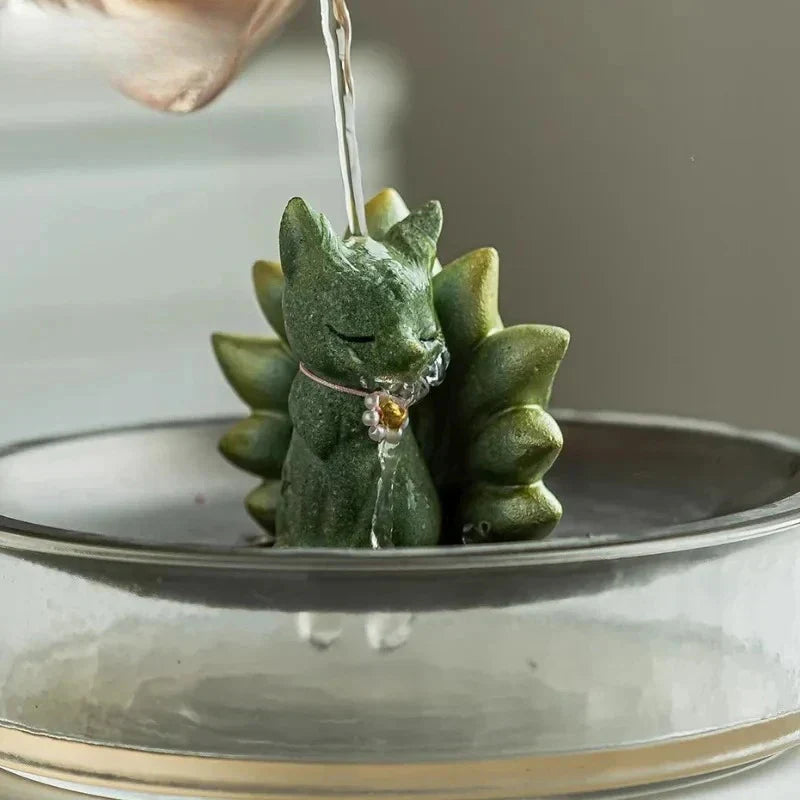 Nine-tailed Fox Tea Pet Tea Pet side view