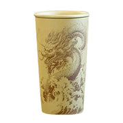 Ocean Dragon dragon-themed ceramic tumbler inspired by Yixing Zisha teapots