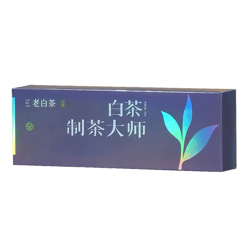 Rectangular Tea Box from Old White Tea Leave with elegant teapots and tea sets collection