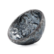 Oni Swirled gray and black Jian Zhan tea bowl for Zhan tea brewing and display