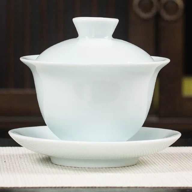 Qingbai Dehua Gaiwan – Plain Qingbai