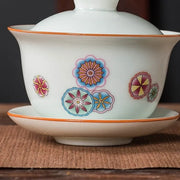Qingbai Painted Gaiwan – Flower Balls