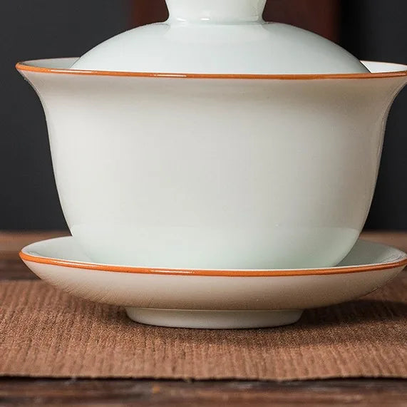 Qingbai Painted Gaiwan – Plain Qingbai