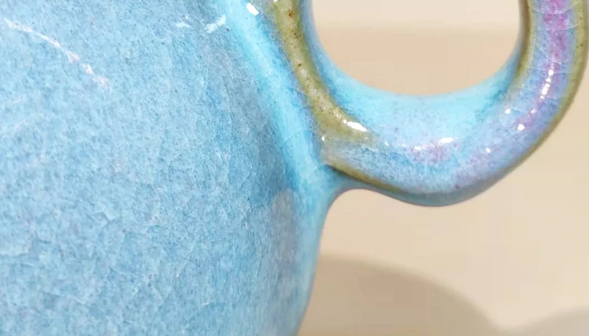 Royal Wanjun Jun Teapot — styled in context