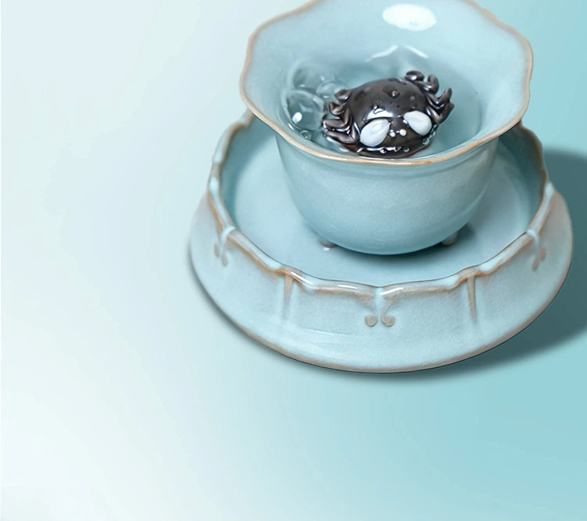 Ru Harmony Crab Cup — styled in context
