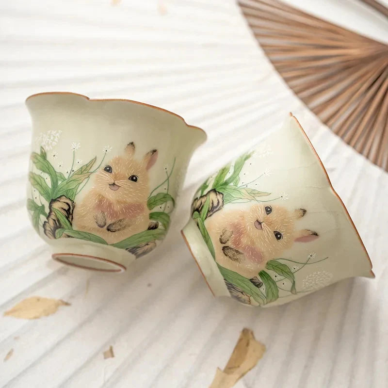 Ru Kiln Rabbit Tea Cup Tea Cup product photo 5