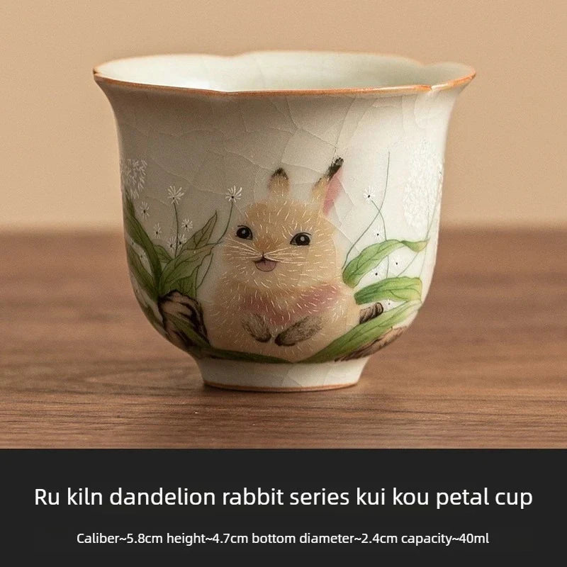Ru Kiln Rabbit Tea Cup Tea Cup product photo 6